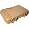 thumbnail image 5 of SRC ABS Gun Pistol Handgun Airgun Hard Durable Portable Lockable Case Safe - Tan, 5 of 5