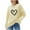 01 Yellow, variant on Fewfanhot Women's Clothing Love Heart Graphic Crewneck Sweatshirts Casual Loose Long Sleeve Pullover Tops