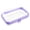 Purple S, variant on KGJQ Clear Zipper Storage Bag, Durable Hard Shell Portable Case, Portable Dustproof Container, for Headphones Pills And Gadgets