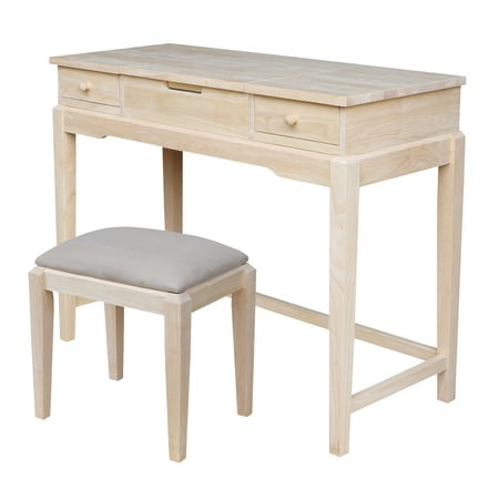 International Concepts Vanity Table With Bench Walmart Com