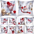 thumbnail image 4 of 2023 funda de cojín Feliz Navidad adornos navideños para el hogar adornos navideños regalos de Navidad Feliz Año Nuevo 2024, 4 of 4