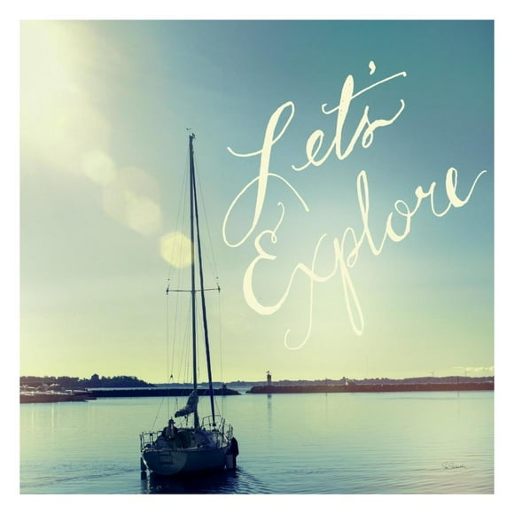Coastline Voilier Explorer v -Art en Papier-26"x26 Pouces