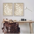 thumbnail image 2 of Stupell Industries Boho Botanical Leaf Silhouette Graphic Art Gray Framed Art Print Wall Art, Set of 2, Design by Natalie Carpentieri, 2 of 8