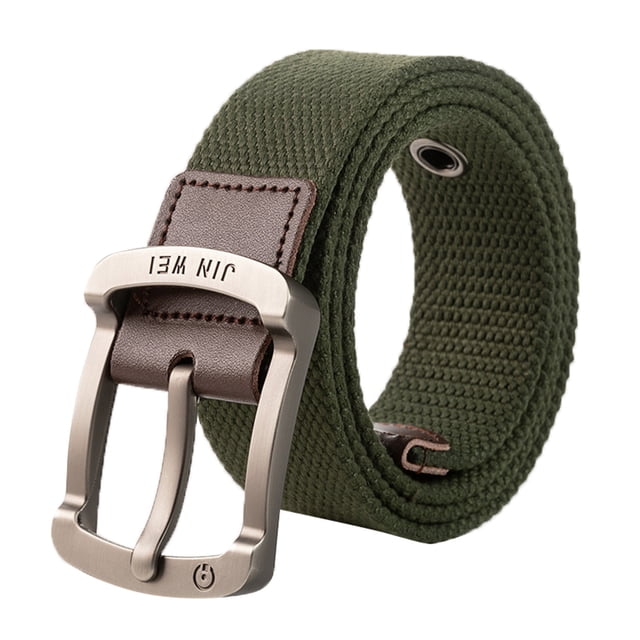 Adjustable Canvas Waist Belt, Outdoor Training Belt, Solid Color Casual Strap, Men Durable Quick Release Buckle Waist Accessory for Dress Outdoor Sports Leisure Wear Practical Adjustable Belt