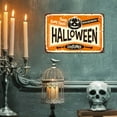 thumbnail image 4 of Nmdmisc Halloween Costumes Shop Tin Sign,Pumpkin With Letter Funny Scary Classic,Vintage Metal Tin Signs for Cafes Bars Pubs Shop Wall Decorative Funny Retro Signs 8x12 Inch, 4 of 7