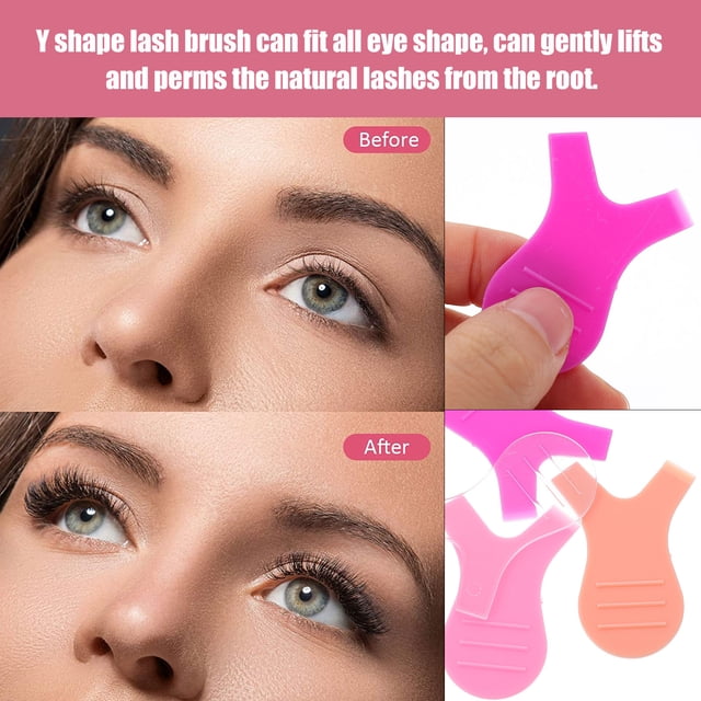 Milisten 40Ud Kit Lash Lift Con Cepillo Y De ABS Para Rizar Y Separar Pestañas Natural Multicolor