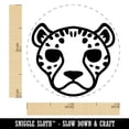 thumbnail image 2 of Spotted Cheetah head Self-Inking Rubber Stamp Ink Stamper - Orange Ink - Mini 1/2 Inch, 2 of 7