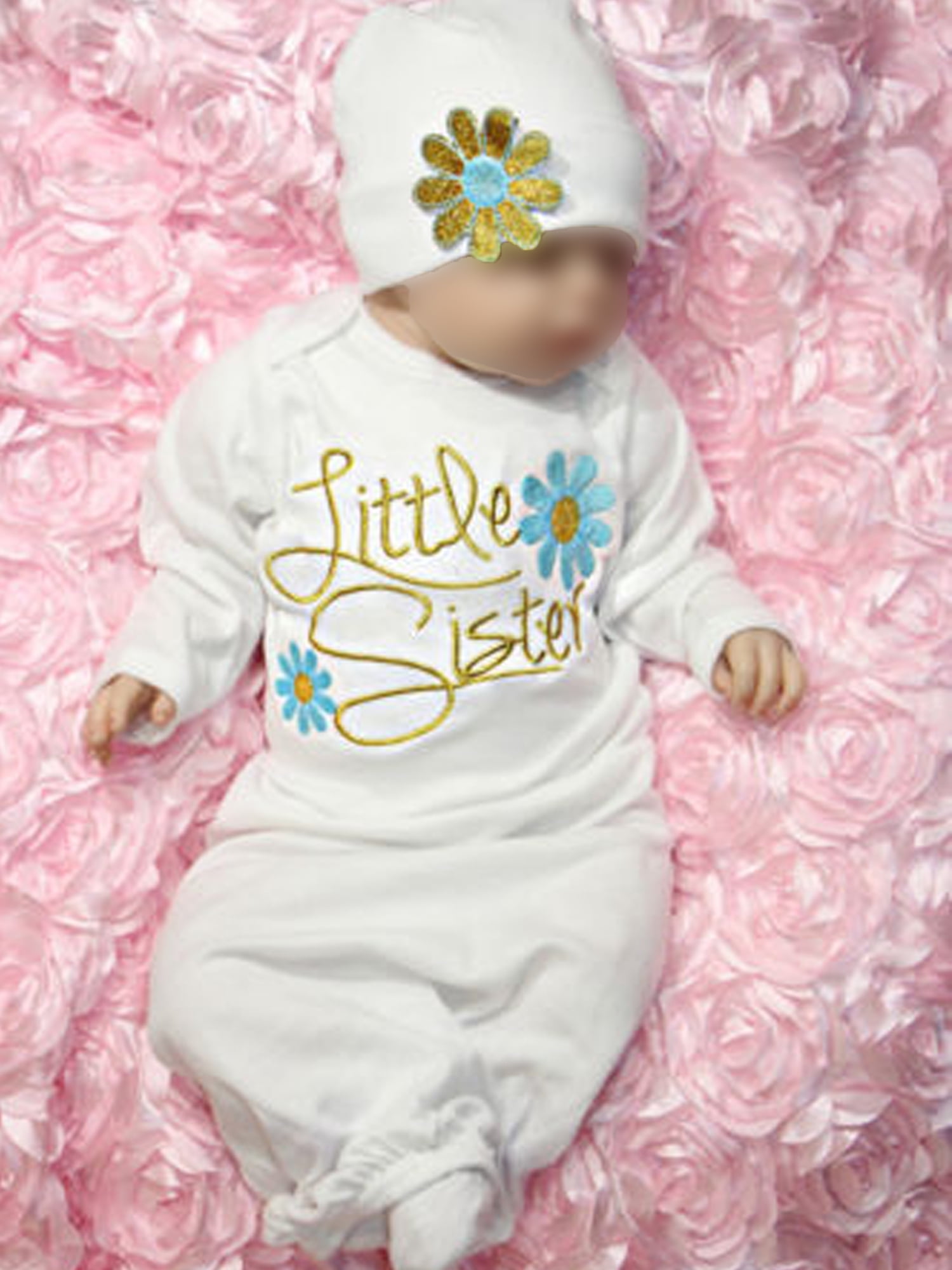 little sister newborn gown