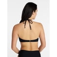 thumbnail image 3 of Time and Tru Women's and Women's Plus O Ring Halter Bandeau Bikini Top, Sizes XS-3X, 3 of 5