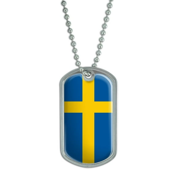 Sweden Flag Dog Tag