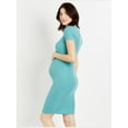 thumbnail image 3 of Motherhood Maternity Rib Knit Maternity T-Shirt Dress, 3 of 4