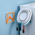 thumbnail image 4 of Rack de almacenamiento de esquina Punch Punch-Menos Organizadores de pared con 3 ganchos Fregadero Cepillo de esponja Accesorios Accesorios de baño Amarillo Methold HA012318-02, 4 of 7