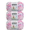 Bernat Baby Blanket Pink/Blue Ombre Yarn - 3 Pack of 100g/3.5oz - Polyester - 6 Super Bulky - 72 Yards - Knitting/Crochet