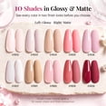 thumbnail image 2 of Morovan Jelly Pink Gel Nail Polish Set,10 Sheer Milky Nude Pink Translucent Gel Colors with Base & Top Coats for Nail Art Manicure DIY Kit Home Salon, 2 of 9