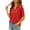 Red., variant on Agkizg Women's Collared Short Sleeve T Shirt Solid Color Loose Fitting Casual Basic Daily Wear Top