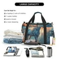 thumbnail image 5 of Picia Forest Lake White Horse Print Travel Duffle Bag,Weekender Bags for Women with Shoe Compartment, Gym Duffel Bag with Wet Pocket, Hospital Bags for Labor and Delivery, 5 of 7