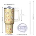 thumbnail image 2 of OBREWU Corgi Dog and Footprints Tumbler with Handle and Lid,Corgi Dog and Footprints 40oz Double Wall Vacuum Insulated Tumbler,Cups Gift for Women and Men, 2 of 7