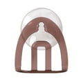 thumbnail image 2 of Oleegame 1PC Shower Soap Dish With Hook Kitchen Sink Soap Rack Drainer Rack Sink Rack Kitchen Suction Cup Sponge Brown, 2 of 3