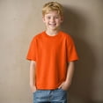 thumbnail image 2 of NOLDARES Boys Short Sleeve T-Shirt Graphic Casual Tees for Kids, Breathable Summer Top for Boys 5-16 Years(Orange,4-5 Years), 2 of 8