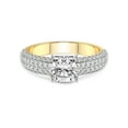 thumbnail image 3 of 3 Carat IGI Certified Cushion Shape Lab Grown Diamond Engagement Ring | 14K Yellow Gold | Amira Luxe Secret Double Halo Lab Diamond Ring | FG-VS1-VS2 Quality Friendly Diamonds, 3 of 5