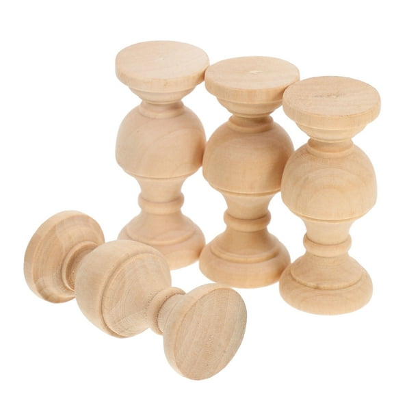 PBPBOX 4Set Furniture Decoration Solid Wood Wooden Column For DIY Projects