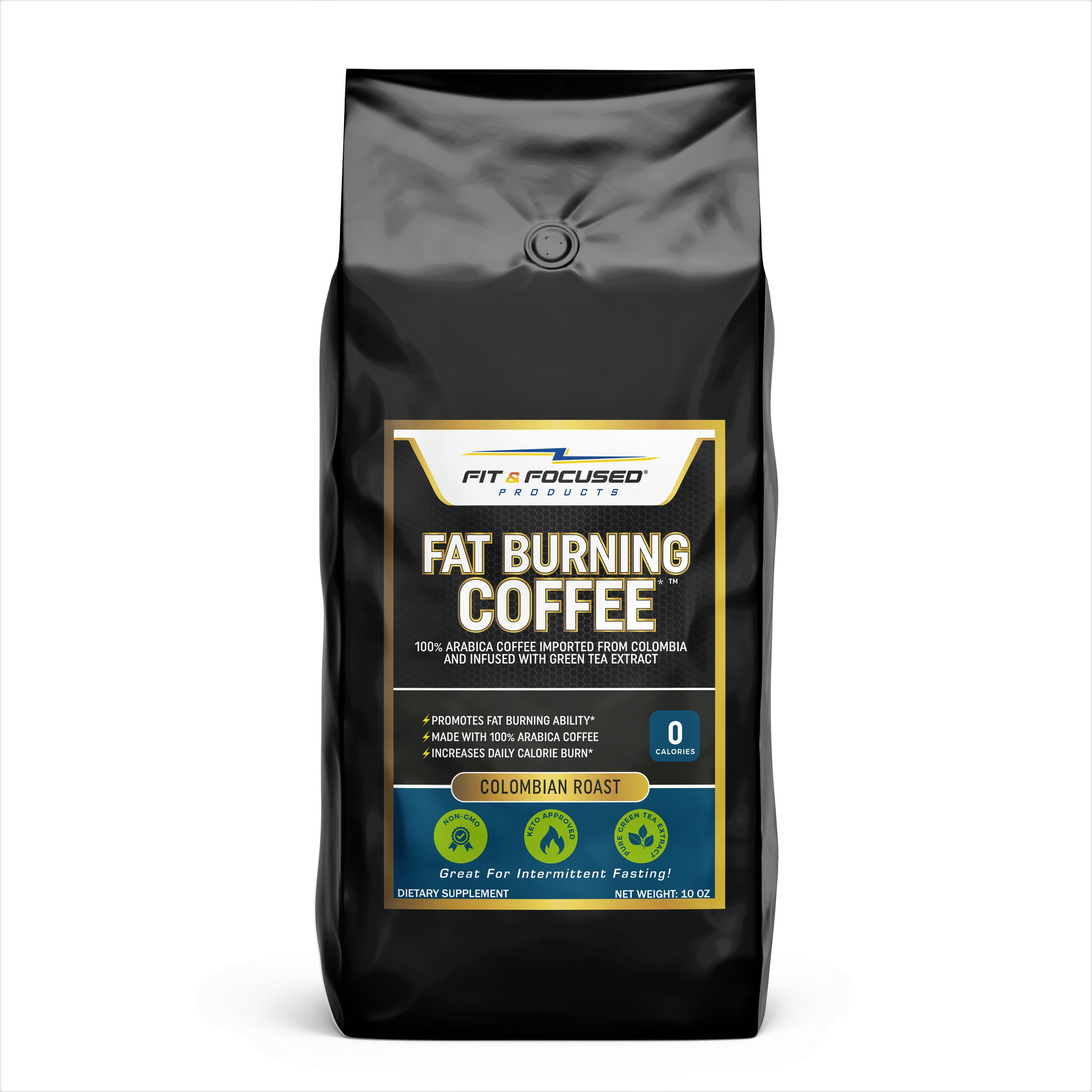 Fit and Focused Fat Burning Colombian Roast Coffee