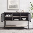 thumbnail image 5 of Sona 48" Industrial 2-Mesh Metal Doors Buffet Sideboard in Gray Wash, 5 of 8