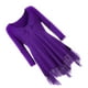 thumbnail image 5 of Vestido corto de empalme de encaje de talla grande para mujer Blusa de manga larga sexy Top informal de trabajo Vogacara AP1427-19B, 5 of 7