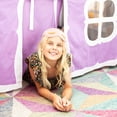 thumbnail image 5 of Max & Lily Loft Bed, Low Solid Wood Twin Loft Bunk Beds for Kids with Ladder and Curtain, 5 of 11