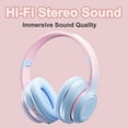 thumbnail image 4 of Bluetooth Kids Headphones, Wireless Kids Headphones Over Ear with Microphones,Stereo Sound,8H Playtime, Foldable&Adjustable Children Headphone,Blue, 4 of 5