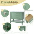 thumbnail image 4 of 36 Inch Freestanding Bathroom Vanity with Undermount Sink, Soft Close Drawers, Solid Wood Base in Sage Green Finish for Ample Storage, 4 of 9