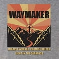 thumbnail image 2 of WAYMAKER Miracle Worker Promise Keeper Inspirational/Christian Tri-Blend Racerback Tank Top, Premium Heather, X-Large, 2 of 5