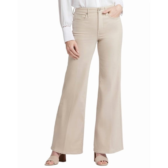 NYDJ womens Petite Mia Feather Palazzo Jean, 8P