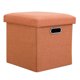 thumbnail image 1 of Pequeño Organizador Asiento Almacenamiento Reposapiés Pie Plegable Otomano Con Tapa Esponja 11.81x11.81x11.81 Pulgadas Plegables Pequeñas Otomanas para Sala Estar en Casa Oficina, 1 of 9