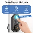 thumbnail image 4 of HLONK Fingerprint Smart Deadbolt Lock with Voice Prompt  Oil Rubbed Bronze - Fingerprint  PIN Code  One-Time Code  2 Mechanical Keys  Auto Lock Enable/Disable  Easy Installation, 4 of 6