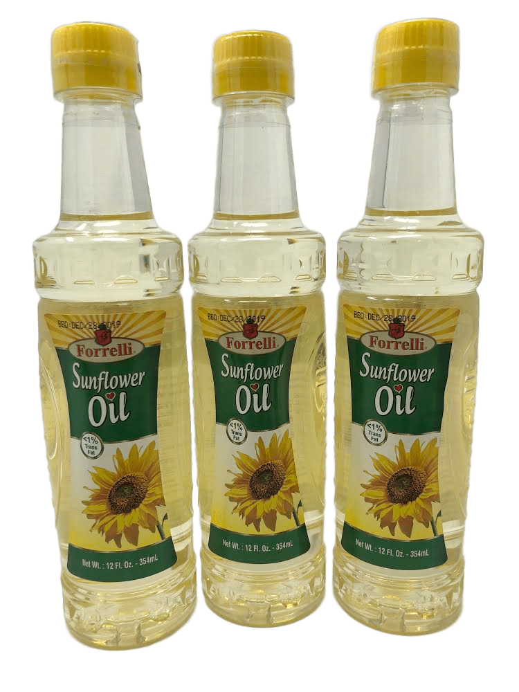 Forrelli Refined Sunflower Oil 12 fl. oz. (3 Pack)