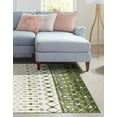 thumbnail image 3 of Rugs.com Moroccan Trellis Collection Rug – 4' x 6' Ivory Green Medium Rug Perfect For Entryways, Kitchens, Breakfast Nooks, Accent Pieces, 3 of 8