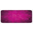 thumbnail image 1 of Hot Pink Kitchen Mat, Vibrant Color Abstract Triangles Expressionism Inspired Geometrical Art, Plush Decorative Kitchen Mat with Non Slip Backing, 47" X 19", Hot Pink Purple Plum, by Ambesonne, 1 of 1