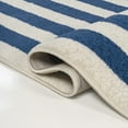 thumbnail image 4 of JONATHAN Y MOROCCAN HYPE 9 x 12 Area Rug, Bandol Mitre Stripe - Navy/Ivory, MOH211D-9, 4 of 8