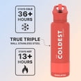 thumbnail image 6 of Coldest Sports Water Bottle - 40 oz (Straw Lid), Leak Proof, Vacuum Insulated Stainless Steel, Hot Cold, Double Walled, Thermo Mug, Metal Canteen (40 oz, Crimson Red), 6 of 8
