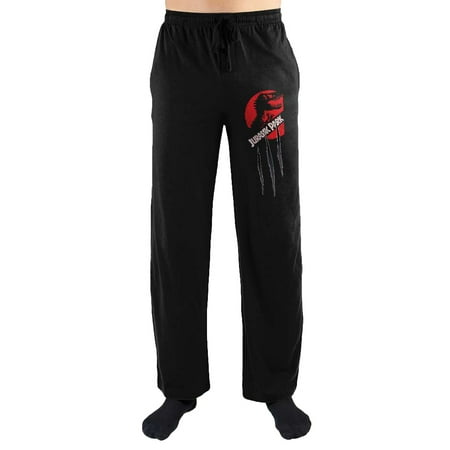 - Jurassic Park Claw Logo Print Men's Loungewear Lounge Pants XX-Large