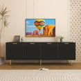 thumbnail image 2 of 71" Modern Black TV Stand for 80" TVs​ – Sleek Media Console with 4 Drawers, Entertainment Center for Living Room & Bedroom, 2 of 12