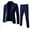 z1-Navy, variant on Dovford Men's 2-Piece Suits Slim Fit 1 Button Dress Suit Jacket Blazer & Pants Set