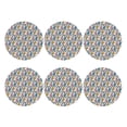 thumbnail image 2 of Gaeub Colorful Lightning Bolts Print 6 Pcs Leather Coasters for Drinks ,Drink Coasters Sets,Drink Table Cup Coasters for Living Room Kitchen Coffee Decor,Round Shape, 2 of 7