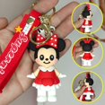 thumbnail image 1 of Llavero colgante de silicona con dibujos animados para hombre y mujer, accesorios de Disney, Mickey Mouse, pato Donald Fivean unisex, 1 of 2