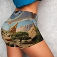 thumbnail image 3 of Picia Surreal Desert Eye Landscape Printed Workout Shorts for Women Seamless Scrunch Butt Lifting High Waisted Yoga Gym Booty Running Moisture-wicking Short Pants-Large, 3 of 9