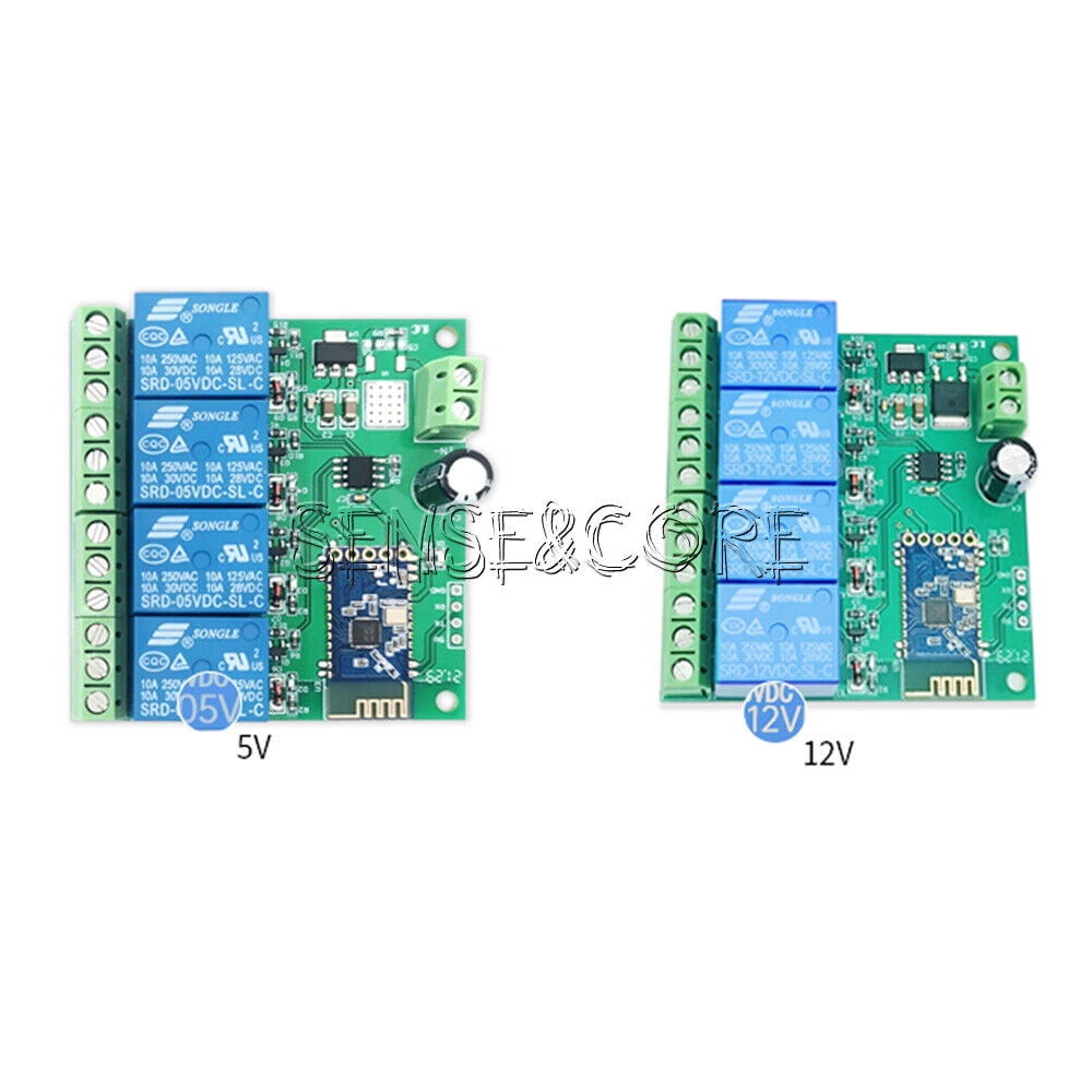 DC 12V 1/2/4Channel Bluetooth Relay Module APP Control Switch IoT Smart