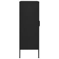 thumbnail image 3 of vidaXL Armoire de Rangement Noire 80x35x101,5 cm Acier, 3 of 5