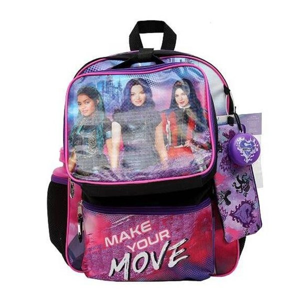 Disney Disney Descendants Backpack & Lunch Box 7 Piece Set With Water Bottle
