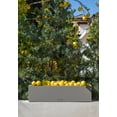 thumbnail image 4 of Veradek Block Series Trough 36" Plastic Planter - Gray, 4 of 13